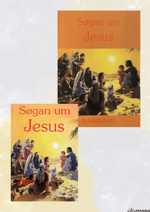 Søgan um Jesus + arbeiðshefti Undirvísingartilfar Bøkur
